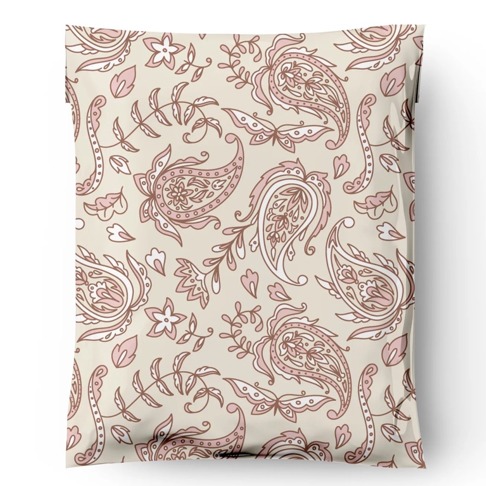 Paisley Pink Poly Mailer’s 10x13 Pack of 25